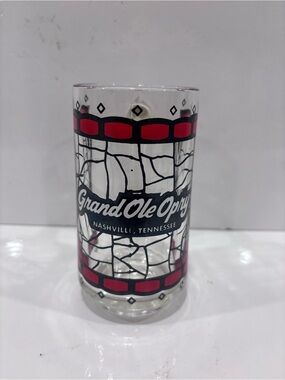 Vintage Grand Ole Opry Nashville Tennessee Souvenir Glass Beer Mug Country Music